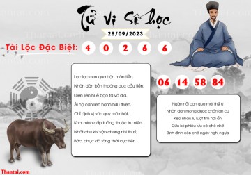 TỬ VI SỐ HỌC 28/09/2023