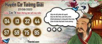 Huyền Cơ Tường Giải 27/08/2023