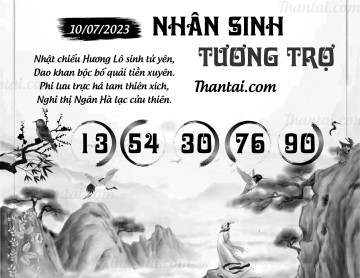 NHÂN SINH TƯƠNG TRỢ 10/07/2023