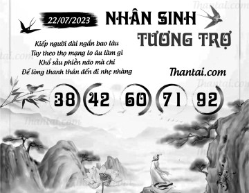 NHÂN SINH TƯƠNG TRỢ 22/07/2023