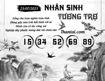 NHÂN SINH TƯƠNG TRỢ 23/07/2023