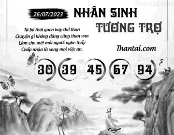 NHÂN SINH TƯƠNG TRỢ 26/07/2023