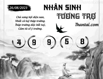 NHÂN SINH TƯƠNG TRỢ 26/08/2023