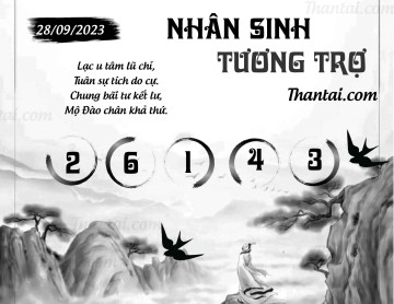 NHÂN SINH TƯƠNG TRỢ 28/09/2023