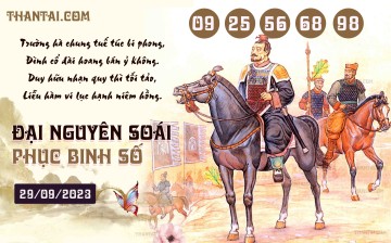 Đại Nguyên Soái 29/09/2023