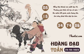 HOÀNG ĐẠO TUẦN 29/09/2023