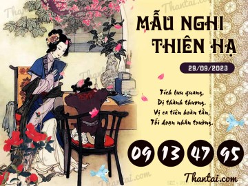 Mẫu Nghi Thiên Hạ 29/09/2023