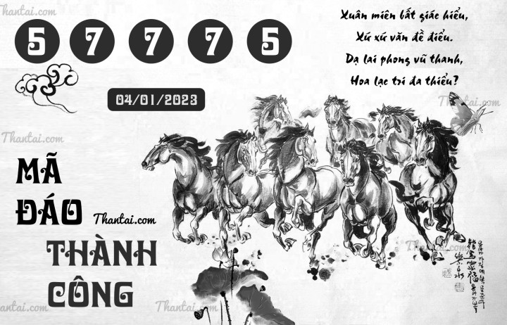 MÃ ĐÁO THÀNH CÔNG 01/01/2023