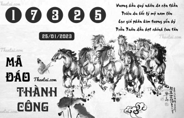 MÃ ĐÁO THÀNH CÔNG 25/01/2023