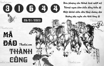 MÃ ĐÁO THÀNH CÔNG 26/01/2023