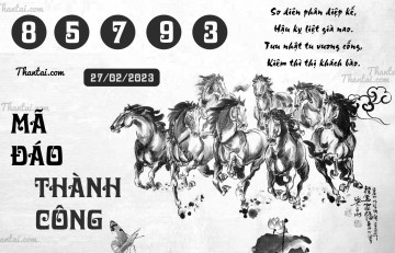 MÃ ĐÁO THÀNH CÔNG 27/02/2023