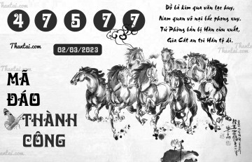 MÃ ĐÁO THÀNH CÔNG 02/03/2023