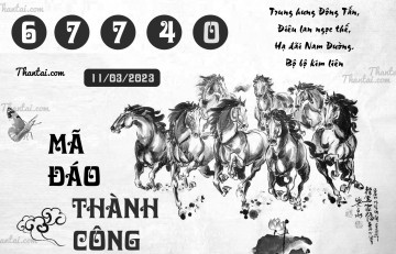 MÃ ĐÁO THÀNH CÔNG 11/03/2023