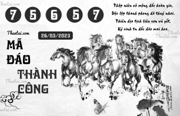 MÃ ĐÁO THÀNH CÔNG 26/03/2023