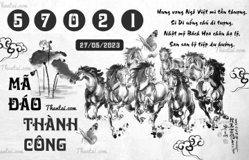 MÃ ĐÁO THÀNH CÔNG 27/05/2023