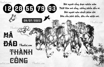 MÃ ĐÁO THÀNH CÔNG 04/07/2023