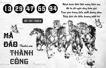 MÃ ĐÁO THÀNH CÔNG 07/07/2023