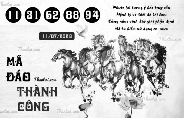 MÃ ĐÁO THÀNH CÔNG 11/07/2023