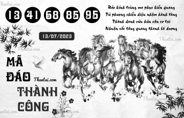 MÃ ĐÁO THÀNH CÔNG 13/07/2023