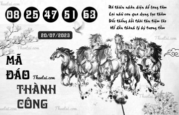 MÃ ĐÁO THÀNH CÔNG 20/07/2023