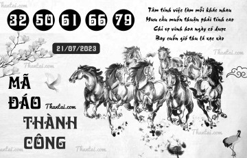 MÃ ĐÁO THÀNH CÔNG 21/07/2023