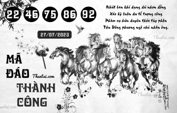 MÃ ĐÁO THÀNH CÔNG 27/07/2023