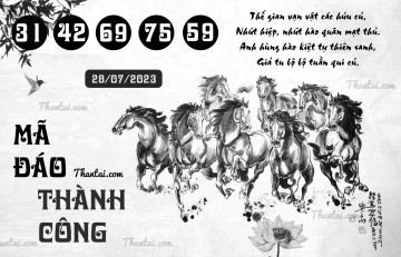 MÃ ĐÁO THÀNH CÔNG 28/07/2023