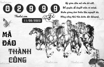 MÃ ĐÁO THÀNH CÔNG 11/08/2023