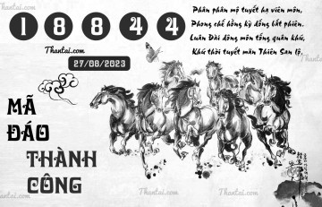 MÃ ĐÁO THÀNH CÔNG 27/08/2023