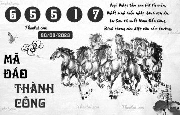 MÃ ĐÁO THÀNH CÔNG 30/08/2023