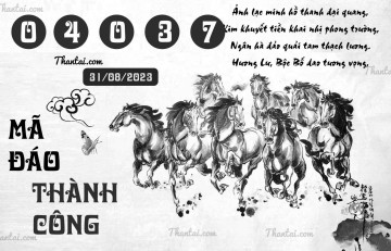 MÃ ĐÁO THÀNH CÔNG 31/08/2023