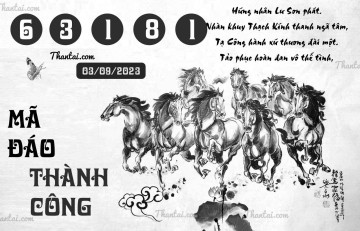 MÃ ĐÁO THÀNH CÔNG 03/09/2023