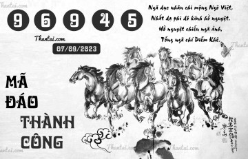 MÃ ĐÁO THÀNH CÔNG 07/09/2023