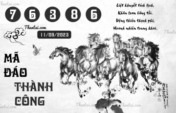 MÃ ĐÁO THÀNH CÔNG 11/09/2023