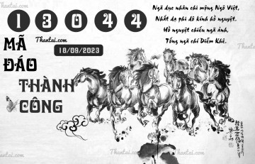 MÃ ĐÁO THÀNH CÔNG 18/09/2023