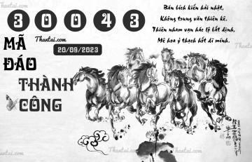 MÃ ĐÁO THÀNH CÔNG 20/09/2023