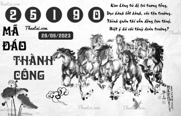 MÃ ĐÁO THÀNH CÔNG 28/09/2023