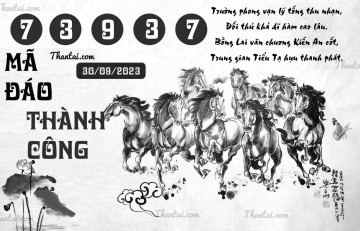 MÃ ĐÁO THÀNH CÔNG 30/09/2023