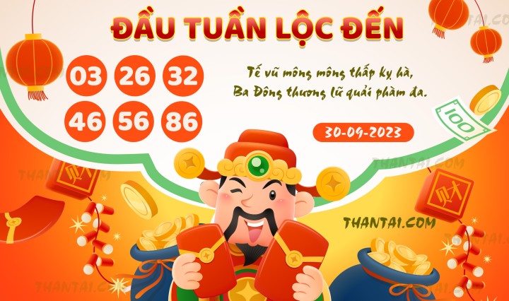 ĐẦU TUẦN LỘC ĐẾN 15/09/2023