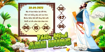 THIÊN MỆNH ANH HÙNG 30/09/2023