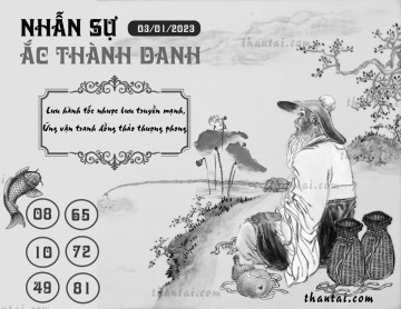 NHẪN SỰ ẮC THÀNH DANH 03/01/2023