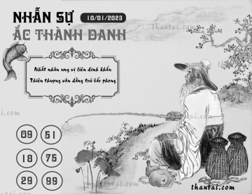 NHẪN SỰ ẮC THÀNH DANH 10/01/2023