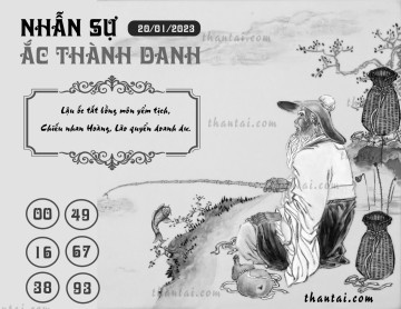 NHẪN SỰ ẮC THÀNH DANH 20/01/2023