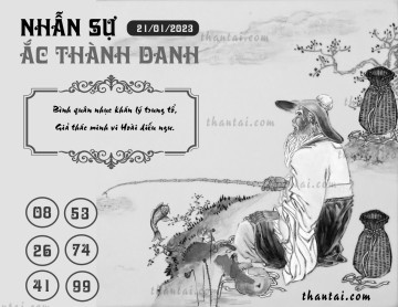 NHẪN SỰ ẮC THÀNH DANH 21/01/2023