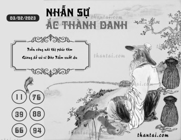 NHẪN SỰ ẮC THÀNH DANH 03/02/2023