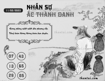 NHẪN SỰ ẮC THÀNH DANH 11/02/2023