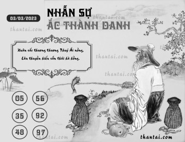 NHẪN SỰ ẮC THÀNH DANH 03/03/2023