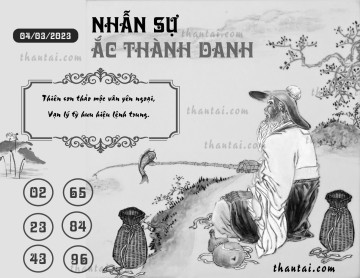 NHẪN SỰ ẮC THÀNH DANH 04/03/2023