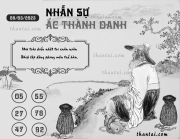 NHẪN SỰ ẮC THÀNH DANH 09/03/2023