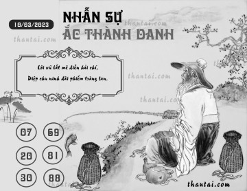 NHẪN SỰ ẮC THÀNH DANH 10/03/2023